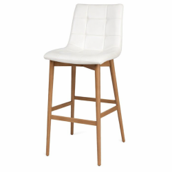 כסא בר דניאל רגל קונוס מעץ