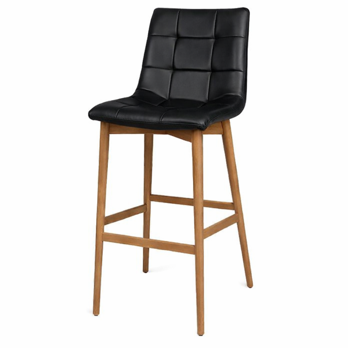 כסא בר דניאל רגל קונוס מעץ