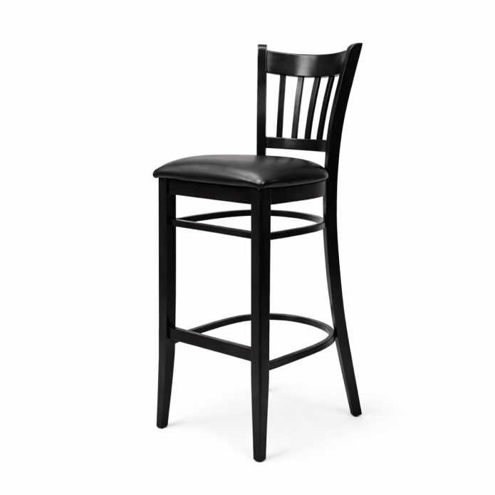 כסא בר ארז מרופד