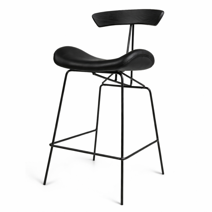 כסא בר דיור שחור