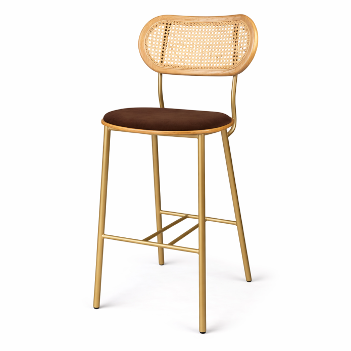 כסא בר גוצ'י מרופד אלון