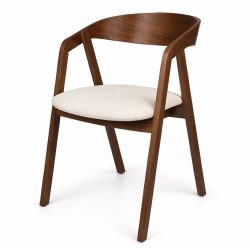 כסא אמזונס מרופד אגוז