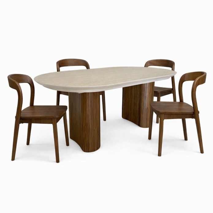 סט מונקו +4 כסאות מרטין