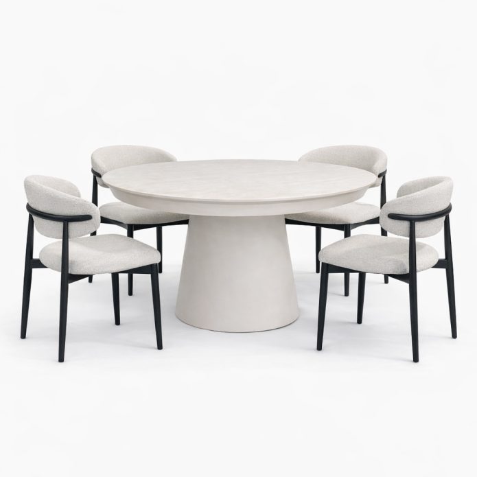 סט קפרי +4 כסאות לאונרדו